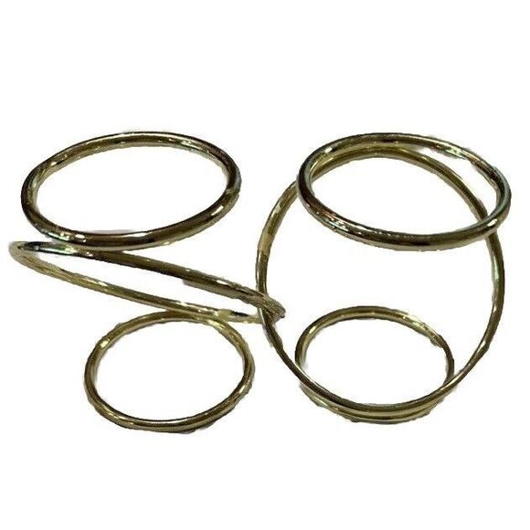 PartyLite Double Gold Tone Frosted Glass Votive Candle Holders Preowned‎ - Picture 3 of 3